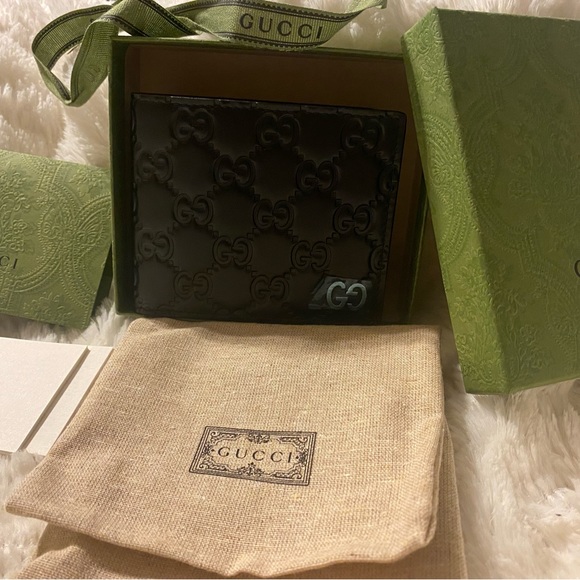 Gucci wallet brand new never use before. Black color leather skin - Picture 5 of 6